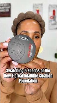 New Drugstore Cushion Foundation! Shade Swatching L’Oréal Infallible Cushion Foundation