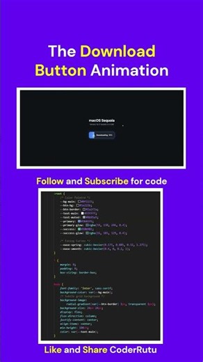 The download button animation using HTML CSS and JS|#shorts #coding #programming #webdevelopment