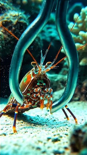 You Won’t Believe How Strong This Mantis Shrimp Is! #underwaterlife #viral