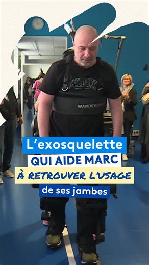 Le premier exosquelette de rééducation “Atalante X” au centre Marguerite-Boucicaut à Chalon-sur-Saône: une innovation française qui aide les patients à retrouver leur mobilité. #Exosquelette #Rééducation #InnovationSanté #Technologie #MedTech #Handicap #SaôneEtLoire #Bourgogne | France 3 Bourgogne