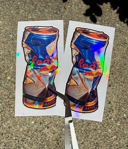 Crushed Energy Drink Can Stickers - Etsy
