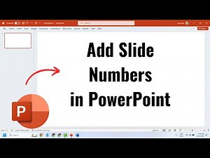 How to Add Slide Numbers in PowerPoint