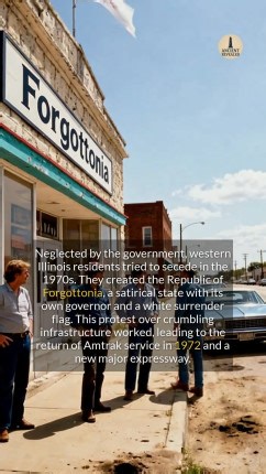 How a satirical state with a surrender flag forced the government to build a new highway. #historyfacts #didyouknow #illinois | Ancient Revealed