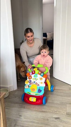 Baby's First Steps: Practicing with Walkers #babywalker #baby