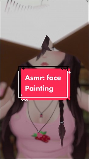 Asmr: painting your face! Trying out new things/triggers and this is a longer one for you guys #asmr #vr #vrchat #vrc #foryou #fyp #fypシ #virtualreality