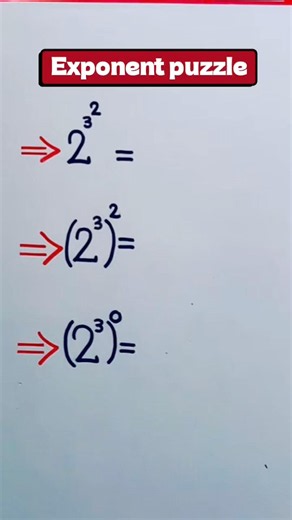 Solve This Exponent Puzzle! Exponential Rules Explained #shorts #maths #mathstricks #viral