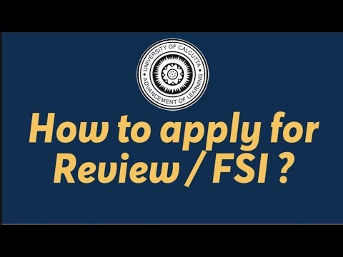 How to Apply For Recheck/Review or FSI ~ Full Detailed Info | For Bcom/Ba/Bsc | #calcuttauniversity