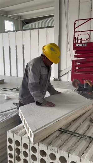 Cutting Concrete Like Mud With Powerful Saw Machine