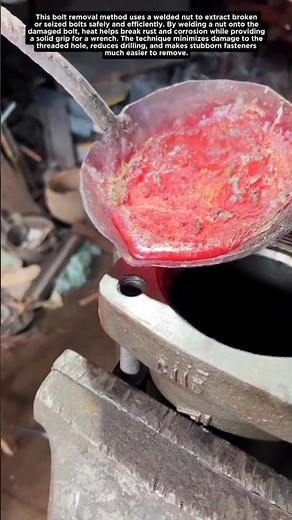 Broken Bolt Removal Trick | Weld Nut Extraction Made Easy