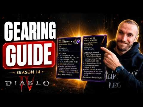 The Ultimate Gearing Guide! Get Powerful FAST | Diablo 4 Season 14