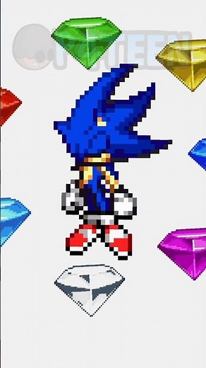 Hyper Sonic Vs SpeedRunner Mario (Sprite Animation) #sonic #sonicthehedghog #anime #mario