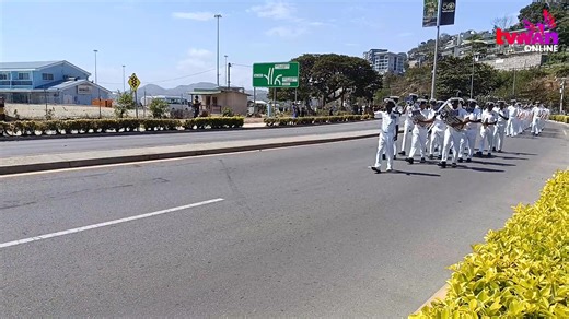 #PNGDFWeek Naval Freedom of Entry March The Naval Freedom of Entry March is currently underway at Down Town, Port Moresby. The march serves as a formal occasion to recognize a military unit's historical ties and services to the community, strengthening the bond between the public and the military forces. The march is being led by the PNGDF Maritime Element followed by navies from other regions. It concludes the PNGDF fleet review ceremony, a significant naval event, hosted to commemorate PNG's 5
