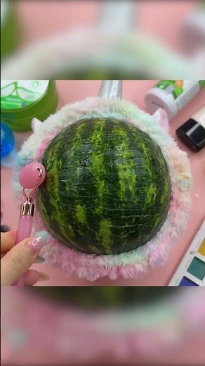 ASMR Makeup on Watermelon (No Talking)