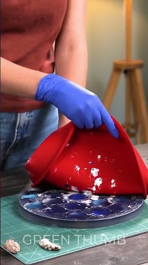 DIY Beautiful Clock Made of EPOXY and Shells 🐚