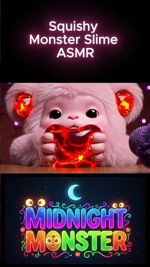 Monster Slime ASMR | Short, Cute & Satisfying #MonsterASMR #CuteMonster #slime
