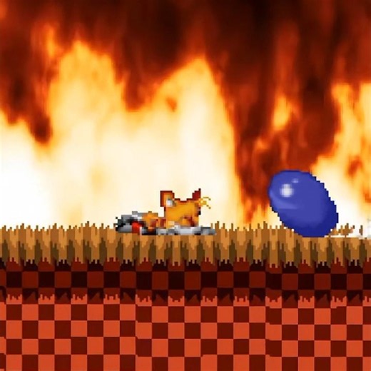 Sonic Crushed Tails Into Pieces With Spindash #shorts