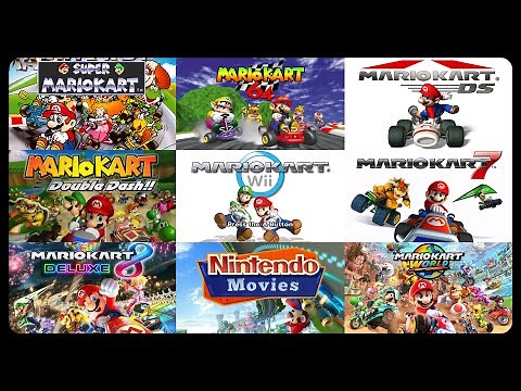 Mario Kart: All Courses / Tracks of every Mario Kart (Super, 64, DS, Double Dash, Wii, 7, 8, World)