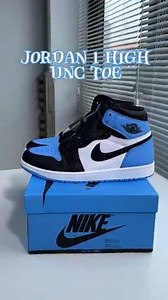 ពណ៌ដែលបងៗលេងស្បែកជើងទន្ទឹងរង់ចាំជាងគេ! 🫣🦋 Jordan 1 High ‘UNC Toe’ starting at $140 Shipped!🇰🇭 Wanna grab a pair? Inbox us and we’ll take it from there! | CamboKicks