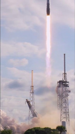 SpaceX’s 57th launch and landing of a Falcon 9 rocket in 2026, all captured in one single shot!