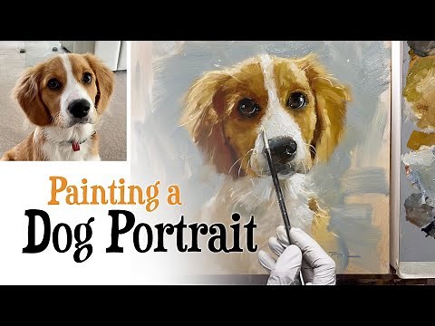 Painting a Dog Portrait