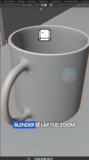 Cách điều hướng scene đơn giản trong Blender #blendertutorial #blender3d #blender #b3d