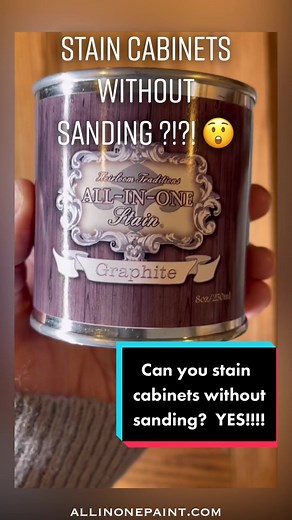 Transform Your Kitchen Cabinets with All-in-One Stain - No Sanding Required!