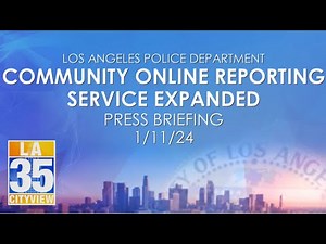 LAPD Community Online Reporting Service Expanded