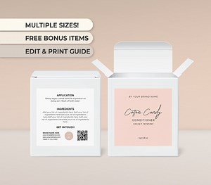 Box Label Template Canva Box Packaging Label Square Packaging Sticker Box Packaging Sticker Box Editable Label Cosmetic Box Sticker Stylish - Etsy