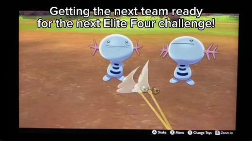 It’s so easy to find high level Wooper in Pokémon Sword that I could definitely just keep them as lvl69 Wooper for the challenge. Winning with them will be a bit more difficult than usual though with squishy little creatures #pokemon #pokémon #foryou #fyp #wooper