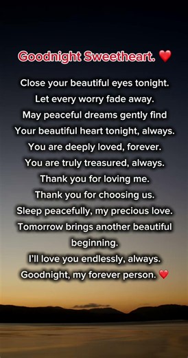 Goodnight, My Forever Person ❤️ | A Sweet Good Night Love Letter Before You Sleep