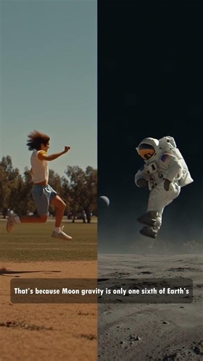 Why astronauts jump slowly on the Moon