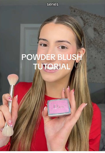 Easy Powder Blush Tutorial for Valentine's Day