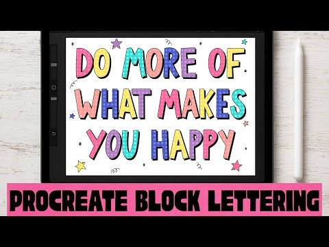 Easy Block Lettering in Procreate | Procreate Block Lettering Tutorial