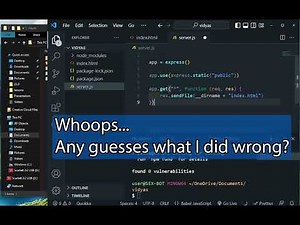 Making a SPA in a single HTML file with Vanilla JavaScript: Chapter Three -- Setting up the Server