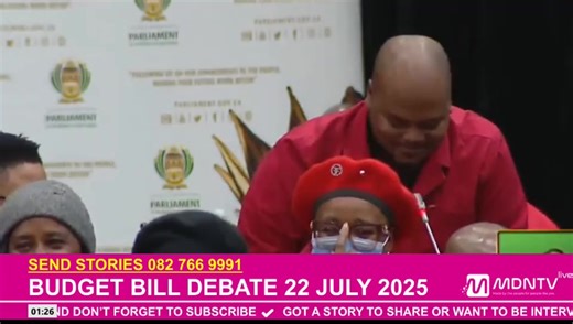 EFF MP Sihle Lonzi raised a point of order in Parliament, questioning whether Patriotic Alliance Chief Whip Marlon Daniels was with Deputy President Kenny Kunene when police found him at the home of the suspect arrested for DJ Sumbody’s murder. | MDN News