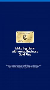 29 reactions | Support your business on the grow with Amex Business Gold Plus. | American Express | Facebook
