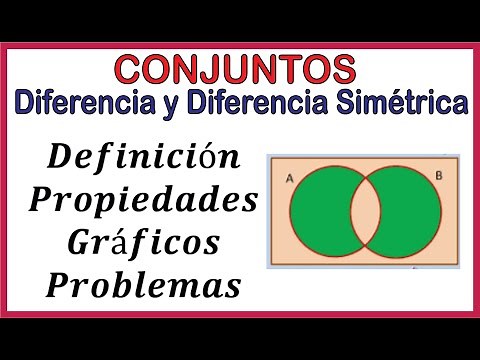 CONJUNTOS 06: Operaciones (Diferencia y Diferencia Simétrica)