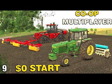 FIRST TIME PLANTING THE NEW FIELD AND COMPLETING HARVEST CO-OP Multiplayer Survival4X FS25 Ep9