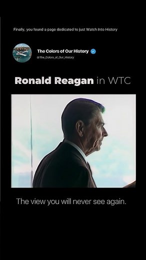 President Ronald Reagan Visits the World Trade Center in 1982 - Restored Footage