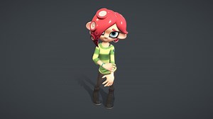 Splatoon OC - Soleli - 3D model by JesterArtist