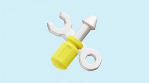Tool Equipment animated 3d icon.