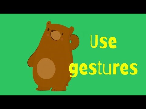Helping my child to talk: Use gestures