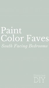 Here are 3 paint colors that look fabulous in south-facing rooms: 1️⃣SW Rainwashed is a soft, refreshing blue-green with a hint of gray that feels light and airy. Its cool undertones balance the warm, golden sunlight in south-facing rooms, creating a calm and relaxing vibe. 2️⃣SW Quietude leans slightly deeper than Rainwashed, with more pronounced green-gray tones. It has a soothing presence that works beautifully in south-facing bedrooms where sunlight enhances its soft, muted depth. 3️⃣SW Silv