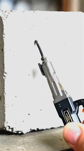 Tiny Jackhammer Breaks Real Concrete 😳 | Mini Demolition Test #toolreview