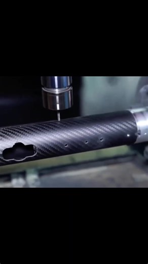Custom holes · CNC machining Carbon fiber tubes — direct from China factory 📲 WhatsApp: 86 15105340377 #carbonfiber #tube #cnc #custom #factory