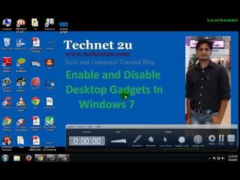Enable and Disable Desktop Gadgets In Windows 7