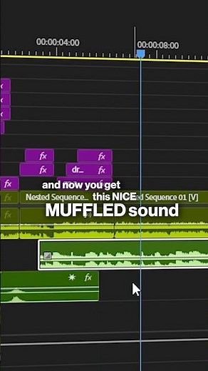 Create Stunning Muffled Audio Effects in Seconds! 🎧✨ #premierepro #videoeditingsoftware