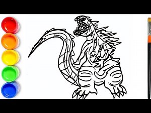 How to Draw ICE GODZILLA | Ice Shin Godzilla