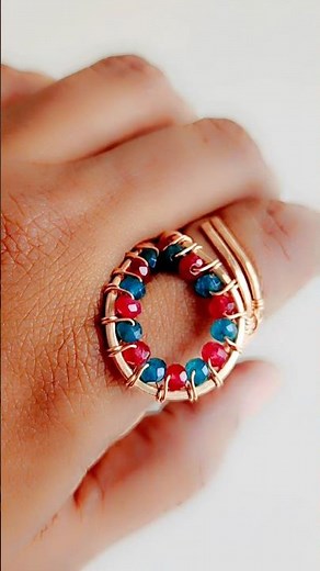 DiY Adjustable Wire Weave Statement Ring Tutorial