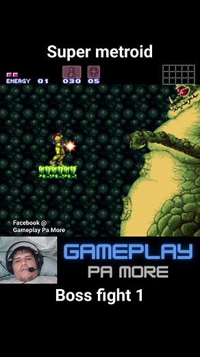 Super Metroid boss fight no 1 #retrogames #retrogaming #gameplay #bossfight | Gameplay Pa More